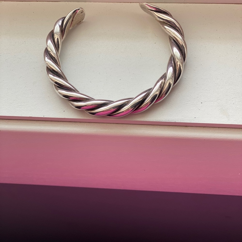 Silpada Silver Solid Heavy Cuff 71/2 - image 3